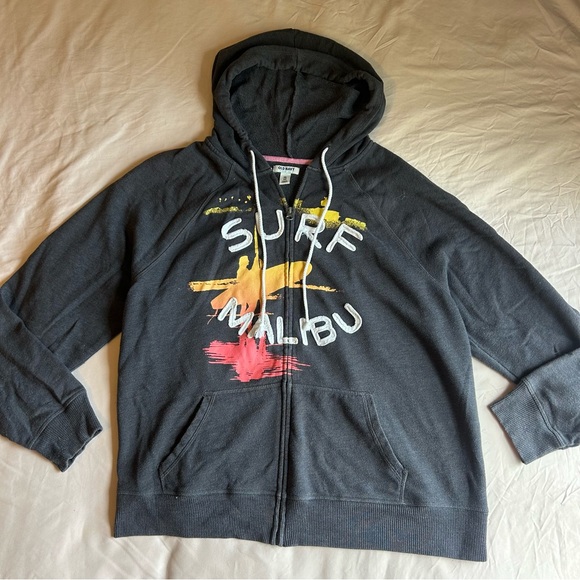 Old Navy Surf Malibu Zip-Up Hoodie - Size XXL - Picture 1 of 6